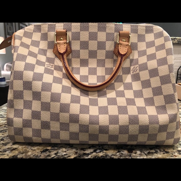 Louis Vuitton Handbags - Louis Vuitton Damier Azur Canvas Speedy 30